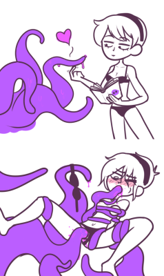 thehattsworth:  rose playin wit tentacles again, gurl wyd cmon