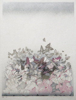 sumi-no-neko:  Chizuko Yoshida   吉田 千鶴子 (1924~)Butterflies,