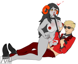 hiddenharddrive:  Homestuck commission! I wish I had a Crosbytop. 