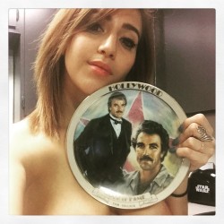 Hi, my name is April and why yes I do have a Tom Selleck plate