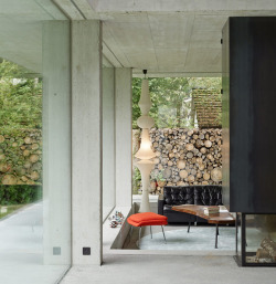 plastolux:  Modern Concrete House In Switzerland#mid century,
