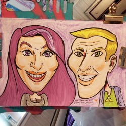 3 year anniversary caricature of my lady and i.  #caricature