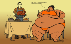 ray-norr:  &ldquo;Butterball Babe&rdquo; Just a quickie for the approaching turkey day