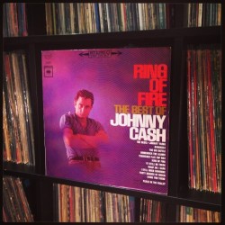 vinylpairings:  minty #nowspinning #johnnycash #ringoffire #thebestofjohnnycash