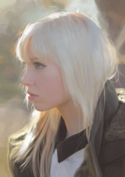 art-of-cg-girls:  Girl portrait by Denis Kutuzov 