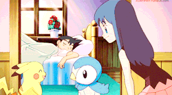10mb:  "Oh Pikachu, you want to wake him up?" 