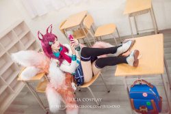 cosplayandanimes:  Academy Ahri - League of Legendssource