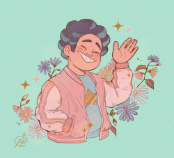 passionpeachy:   I saw that new steven has a pink letterman jacket