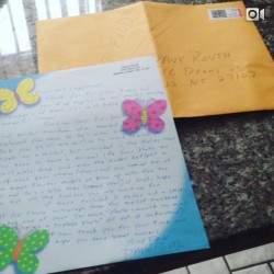 tiffany-cappotelli:  First fan mail âœ¨ðŸ˜±ðŸ˜â˜ºðŸ˜ðŸ’™ðŸ’š