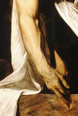 Caravaggio - The Entombment of Christ, 1602-3 (details)