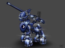 thepoeticpony:  KRATOS Mobile Artillery Armor MKI by *Jasper77Wang