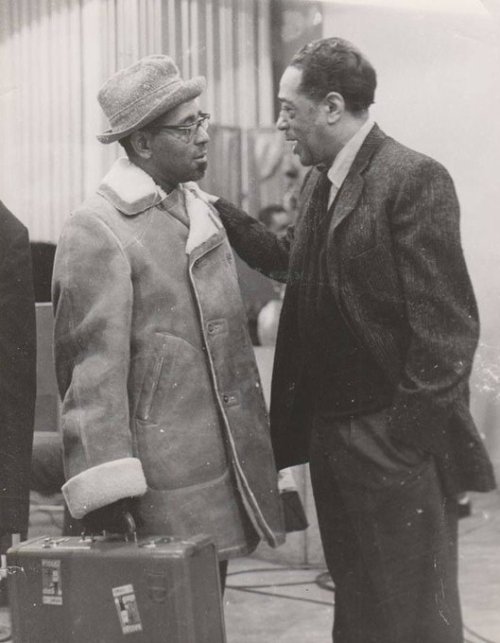 themaninthegreenshirt:  Dizzy Gillespie and Duke Ellington  