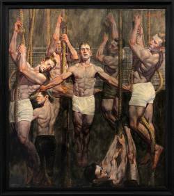 artfreyparis:   Seven gymnasts by Bruce Sargeant (1898-1939)
