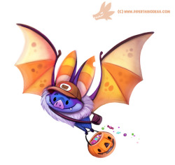 cryptid-creations:  Daily Paint #1072. Halloween Delivery Service