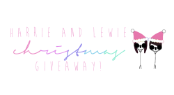 since-he-was-eighteen:  harrie and lewie christmas giveaway!hiiiii,