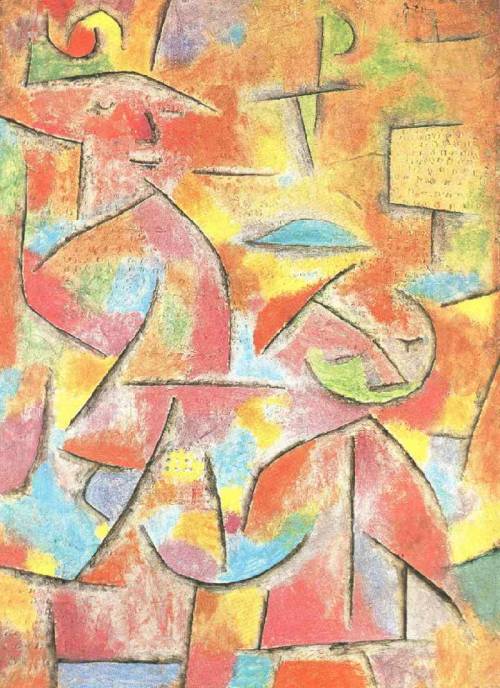 artist-klee: Child and aunt, 1940, Paul Klee https://www.wikiart.org/en/paul-klee/child-and-aunt-1940