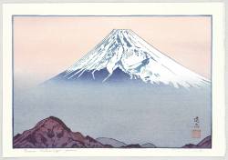 vjeranski:  Yoshida ToshiMt. Fuji from Mt. Katsuragi,1983Azumino