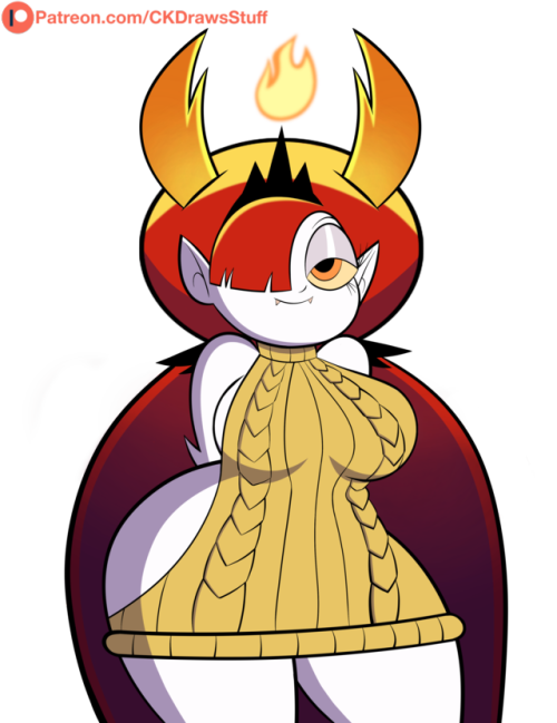 ck-blogs-stuff: Commission: Sexy Thicc Hekapoo! by CK-Draws-Stuff  Booty Version PATREON A LONG overdue commission for king4ever35.tumblr.com/ featuring Hekapoo from Star Vs. Forces of Evil in a fine as hell slingkini (and Virgin Killer Sweater). I was