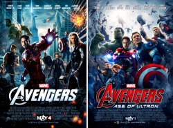 clubhousemouse:  The Avengers vs. Avengers Age of Ultron posters