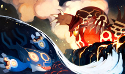 bluekomadori:  Idk ORAS fanart or something. On my DA page there