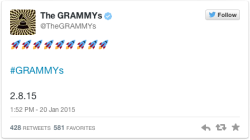 ladygagarumours:  The Grammy’s official Twitter account posted