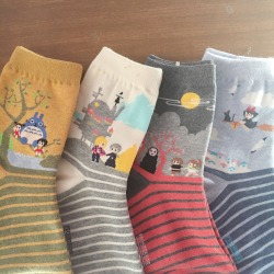 epiksighs:  look at my ghibli socks ☁️✨   Marina espero