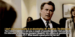 wasbartlet:  some of the west wing’s views on current issues