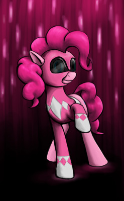 theponyartcollection:  Power Ponies: Pinkie Pie by ~Gikat