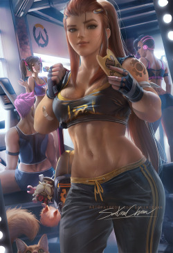 sakimichan:  I’m luving Brigitte, newest Hero from overwatch!She’s
