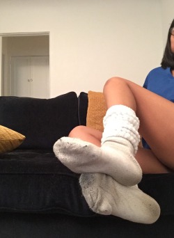 maddyandlaylasoles:  Dirty, dirty sweaty slouch socks. It’s