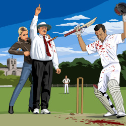 jimllpaintit: Buffy the Umpire Slayer ruining a cricket match