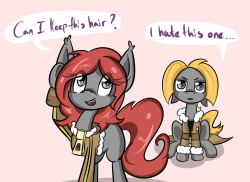 ask-yuta-wuta-ponies:Yuta: So Hugsworthy and Rosa took our hairs