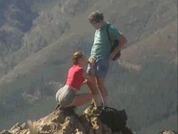 Oral sex in top of the mountain