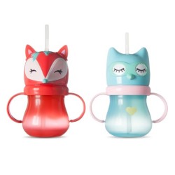 cutebuysforlittles:  Set of 2 Fox and Owl Sippy Cups - 7.99 