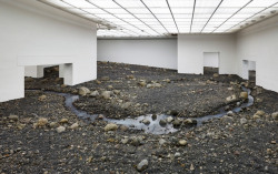 blantonmuseum:  Olafur Eliasson has installed a riverbed inside