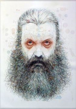 lospaziobianco: 1) Alan Moore by Frank Quitely 2) Frida Kahlo