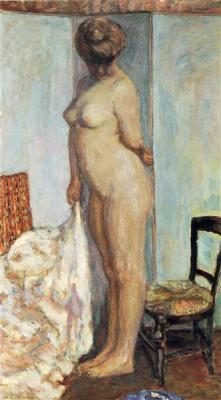 beyond-the-canvas:  Pierre Bonnard, Tall Nude, 1906.