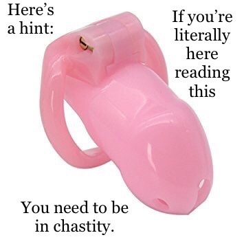 mistress-godela: If you’d like to talk chastity, or you’d