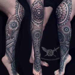 womenwithink:  By @savannahcolleen #ornamental #ornamentaltattoo