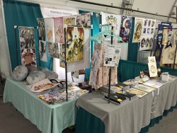 Our table at APE :)  I’m really happy with our table setup