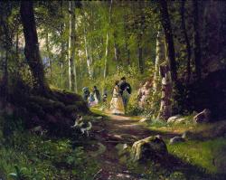 immortart:  Ivan Shishkin, A Walk In The Forest, 1869.