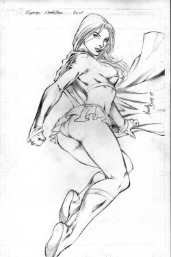 superheropinups:  Supergirl - Mariah Benes