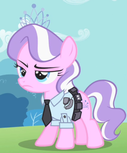 Well? Are you going to arrest me, Officer Cutiehoofs? I probably