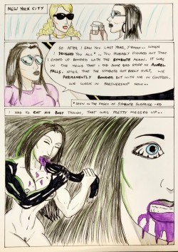 Kate Five vs Symbiote comic Page 157  Kate and Centennia take