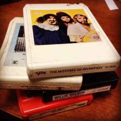 play-catside-first:  respinit:  Some 8-Track tapes I found in