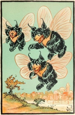 beckyhop:  nemfrog:  When bears fly. Billy Bounce. 1906.  @artemispanthar