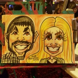 Doing caricatures at the Buffy sing-along at Cuisine en Locale/ONCE