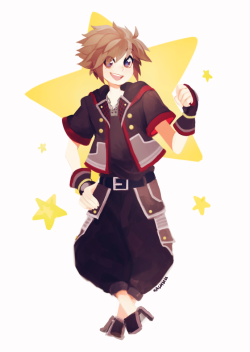 hachuu:  I need more kh3 Sora art in my life…..