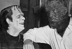 nowhere-boy:  Abbott and Costello Meet Frankenstein- behind the