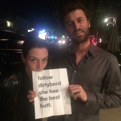 dirtyberd:  DB: @stoya and scruffy James Deen approved. And they like my butt !!! #thisactuallyhappened #what  Oh, wow…how did you make this happen ö?